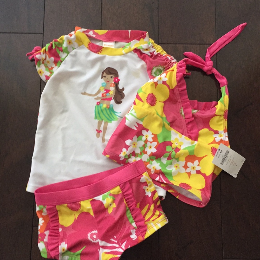 Toddler girls swimsuit set